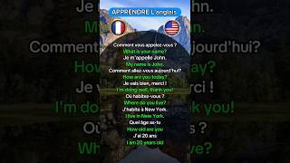 quotApprenez langlais à travers une courte conversation quot 🗣️🇲🇫🇺🇸 apprendreanglais english anglais [upl. by Kimberli544]