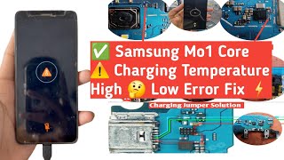 ✅️ Samsung M01 Charging ⚠️ Temperature High 🔋 Low Error Fix 💯 [upl. by Nitsirc]