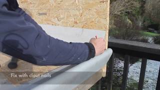 GRP Fibreglass Roofing  Trimming [upl. by Ecirtam]