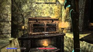 Key for Iron Door in Dustmans Carin  Skyrim [upl. by Lathrope479]