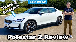 Polestar 2 EV review  see where it beats the Tesla Model 3 [upl. by Idden]