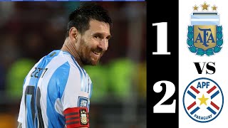 ARGENTINA vs PARAGUAY 12 all Goals Highlights World Cup qualifying fulltime [upl. by Ainad]