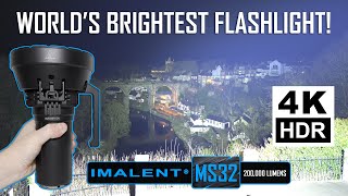 Worlds BRIGHTEST Flashlight  IMALENT MS32  200000 lumens [upl. by Tannie805]