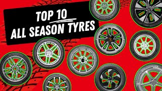 Our Top 10 Recommended ALL SEASON Tyres  The Best Tyres Regardless Of The Weather [upl. by Meletius749]