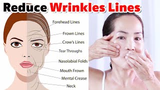 How to reduce wrinkles lines on face  No Talking  Facial Massage Anti Aging [upl. by Artiek]