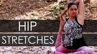 Hip Stretches for Pain Relief and To Open Hips  Simple Yoga Poses [upl. by Christyna]