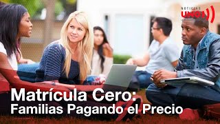 Crisis en Matrícula Cero Familias endeudadas por promesas incumplidas del Gobierno Duque [upl. by Crissy]