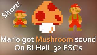 Super Mario got Mushroom sound effect SHORT MINIMAL on BLHeli32 ESCs  Startup music [upl. by Dimond]