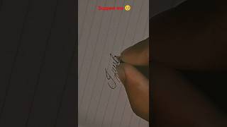 Support me My first short video in my YouTube channel handwriting love  tamilsong trending [upl. by Atinrahs]