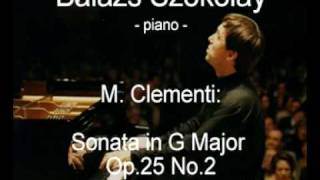 M Clementi Sonata in G Major Op25 No2  Rondo Un poco allegro  Balázs Szokolay [upl. by Atorod]