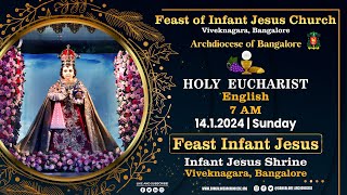 14012024  Annual Feast of Infant Jesus Shrine  English Live Mass  Infant Jesus Shrine Blore [upl. by Napier]