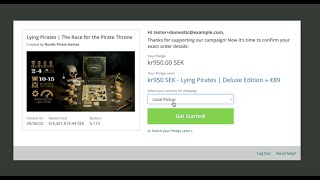 Lying Pirates Backerkit Pledge manager tutorial [upl. by Ferdinanda]