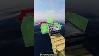 How to make a Working motor boat In Minecraft viral shorts minecraft [upl. by Aetnuahs]