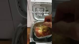 Banana Bread Using Panasonic Bread Maker SDP104 [upl. by Enyledam480]