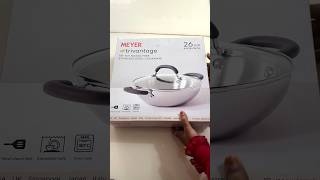 Meyer trivantage kadai Unboxing  Nickel Free  Triply Kadai  Healthy kitchen Cookware shorts [upl. by Erlond]