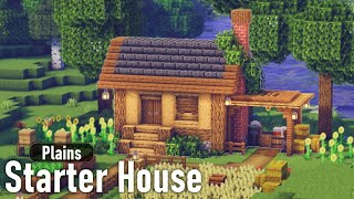 🏡Tutorial  Small and Easy Starter House  Minecraft [upl. by Bissell]