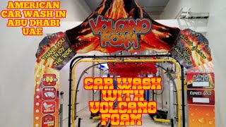 AUTOMATIC CAR WASH TUNNEL MACHINE WITH VOLCANO FOAM  EXPRESS AUTO WASH  ABU DHABI [upl. by Relyt]