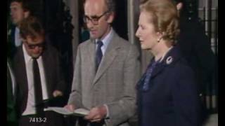 Margaret Thatcher tells press to rejoice during Falklands [upl. by Ressan]