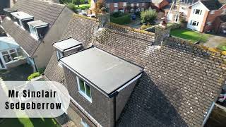 Sinclair Sedgeberrow  Overboard EPDM to 2 x rear dormers with Fascia works [upl. by Kristal]