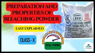 preparation and properties of bleaching powder  Class 10 science CH2 patshalaclasses [upl. by Pauletta]