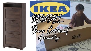 IKEA BRUSALI Shoe Cabinet Assembly [upl. by Anuahsal]