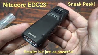 Nitecore EDC23 quotSneak Peekquot Flashlight Review 3100 Lumens Dual NiteLab UHi 25 LEDs OLED [upl. by Oicanata]