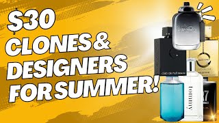 10 30 Clones amp Designers for Summer Cheap Mens Fragrances [upl. by Whale249]