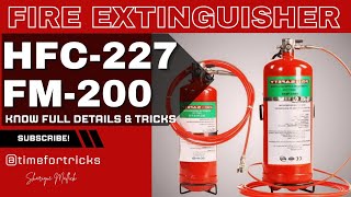 HFC227 Fire Extinguishers System Work  FM200  Fire Extinguishers  Automatic Fire Extinguishers [upl. by Nagaek]