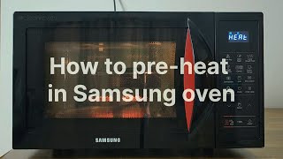 How To Preheat In Samsung Oven  2024 [upl. by Eillib]