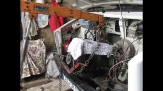 Iveco 358 engine removal part 1 of 3 [upl. by Haet]