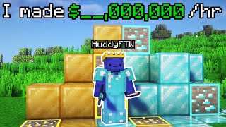 How Much Money Can I Make In 1 HOUR  MCPE Factions [upl. by Ammadis]