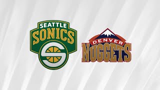 Seattle SuperSonics v Denver Nuggets  Kobe Era  NBA 2K24 [upl. by Adnolat921]