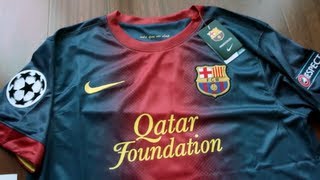 Barcelona 1213 Uniforme Local Champions League [upl. by Ayekel]