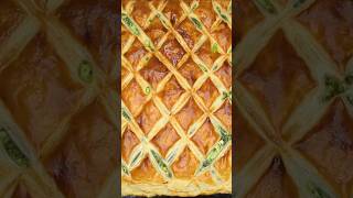 Irresistible Spinach Cheese Puff Pastry Pie – Easy Recipe 🧀🥬 [upl. by Macario]