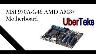 MSI 970AG46 AMD AM3 Motherboard Review amp Unboxing [upl. by Bowler71]