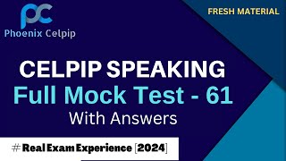 CELPIP Speaking Test  61  Sample Answers to Score High [upl. by Tiernan]