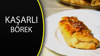 KAŞARLI BÖREK  Hazır yufkadan kaşarlı börek tarifi [upl. by Kirven676]