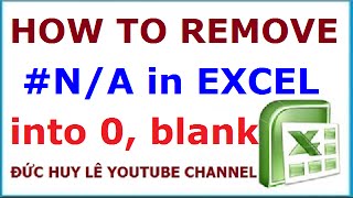 How to replace NA in Excel with 0 or blank cell [upl. by Aneehsirk]