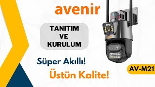 Avenir AVM21 6MP 3 Lensli 10X Zoom Ptz Wifi Kamera [upl. by Yebot]