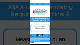 Revision for AQA ALevel Chemistry Required Practicals alevelchemistry requiredpractical [upl. by Onailimixam913]