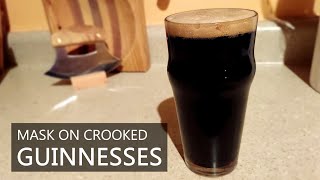 Mask on Crooked Guinnesses  Dry Irish Stout Brew Day  Tasting Notes [upl. by Skelly127]