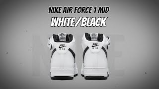 Nike Air Force 1 Mid WhiteBlack [upl. by Subocaj]