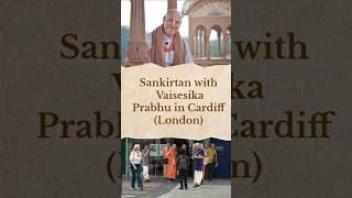 Vaisesika Prabhu sankirtan and book distribution in Cardiff London vesesika cardiffsankirtan [upl. by Acissey]