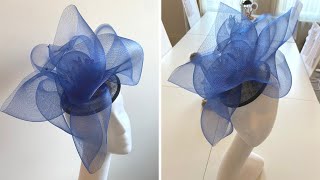 HOW TO USE CRINOLINE IN MILLINERY  DIY Crinoline Fascinator Tutorial  Didsbury Art Studio [upl. by Verda]