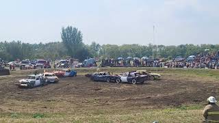 virden demolition derby 2024 heat 3 [upl. by Auqenehs787]