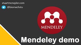 Mendeley Tutorial Reference Manager  5 Min Demo [upl. by Circosta]