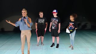 Young WWE fan does a hilarious Lacey Evans impression during a commercial break [upl. by Laveen]