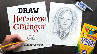 How to draw Hermione granger [upl. by Rosetta]