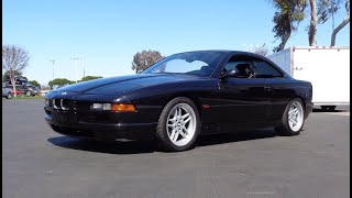 1994 BMW 850CSi 8 Series E31 in Black amp V12 Engine Sound on My Car Story with Lou Costabile [upl. by Akienom]