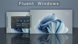 Fluent Windows  Cool Desktop Files Explorer Customization [upl. by Teiv981]